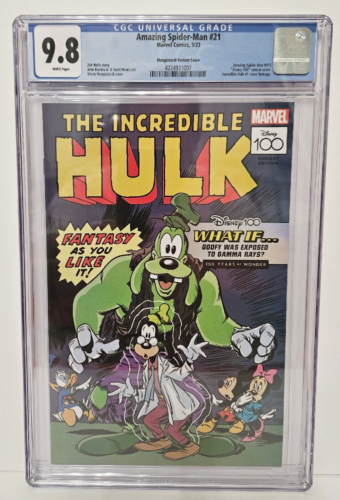 CGC 9.8 Amazing Spider-Man #21 Mangiatordi Disney 100 Variant Incredible Hulk #1 - Picture 1 of 3