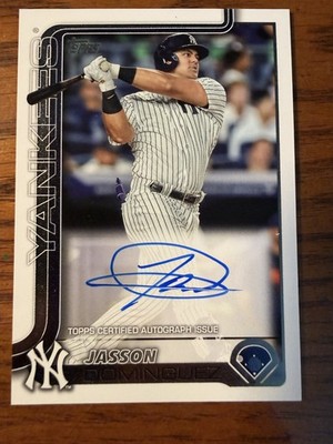 2025 Topps Series 2 JASSON DOMINGUEZ Certified Auto Issue #590