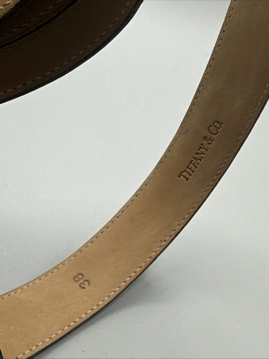 Vintage Tiffany & Co Monogram JCL Calfskin Belt 38 Inches | eBay display picture 2
