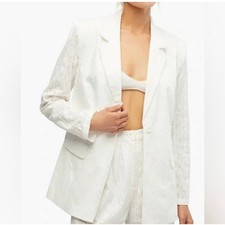 WeWoreWhat Eyelet Cotton Blazer White NWT