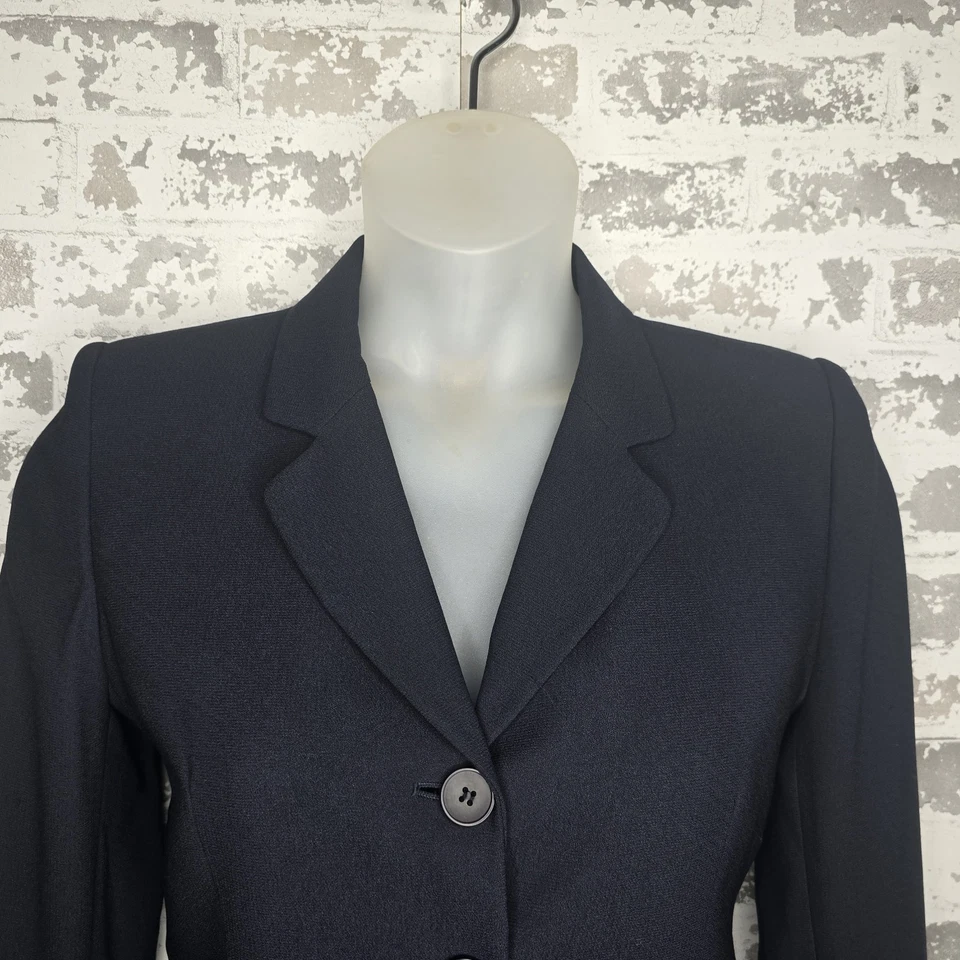 Jones New York 2 Piezas Falda Traje Mujer 4 Negro De Colección EE. UU. Carrera Negocios Formal Foto 3 de 4