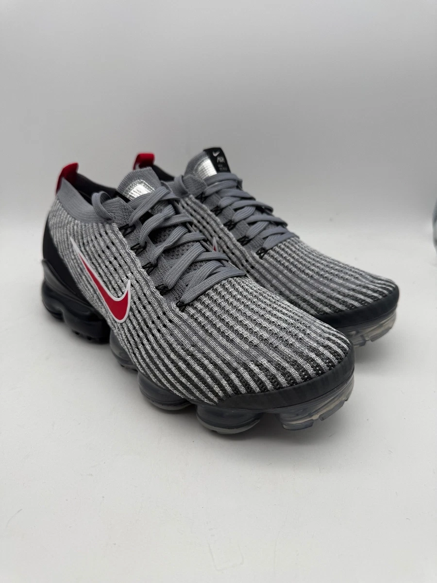Nike Air Vapormax Flyknit 3 Sneakers Particle
Grey Red  Mens Size 10 Nike Air VaporMax Flyknit 3 Grey Track Red Men main image 4