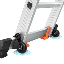 Portable Ladder Balance Bar Wheels Plastic Wheel Kit Stabilizer Parts for 5 Step