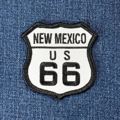 New Mexico Route 66 Patch - Embroidered US Highway Sign Badge 2.5'' (Iron On)