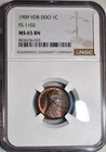 NGC MS-65 BN 1909-P VDB FS-1102 Double-Die Obverse Lincoln Cent, Beautiful DDO!