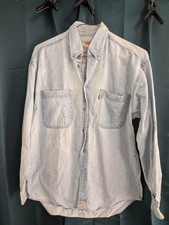 Levi's Long Sleeve Shirt Blue, Size M, Vintage 1980s Made in USA