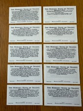 Rockwell - The Hornsby book of Trains - small trading cards full sets cig 64