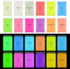 Glow in The Dark Pigment Powder,12 Colors Epoxy Resin Dye glow powder