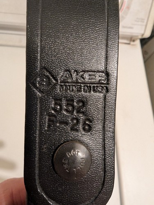 #ad Aker Leather Products ASP Baton Holder 552 Basketweave Black NEW $24.99