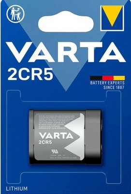 1x Varta Photobatterie 2CR5 6V 1400mAh Lithium 1er Blister 5, 2CR5M, DL245