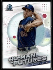 2021 Bowman Chrome #FMF-30 Matthew Allan 40-Man Futures Baseball Card 3302E