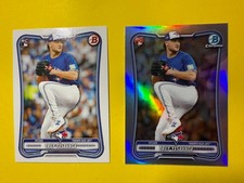 2026 Bowman Chrome Trey Yesavage Red RC #41 + Base Blue Jays