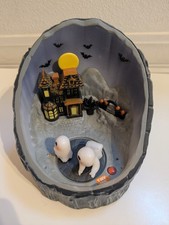 Hyde  Eek Animated Ghost Chase In Log With Spooky Music Halloween Table Decor