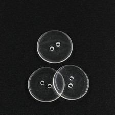 1Inch 25Mm Sewing Flatback Resin Buttons for DIY Craft Clear Pack of 50 Pcs Le