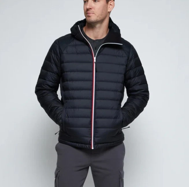 4 Laps FourLaps Black Men's Cover Down Jacket Goose Down Puffer - Size S - NWT