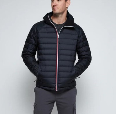 4 Laps FourLaps Black Men's Cover Down Jacket Goose Down Puffer - Size S - NWT