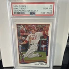 2014 Topps - Mike Trout #1 no Sparkle on left shoe