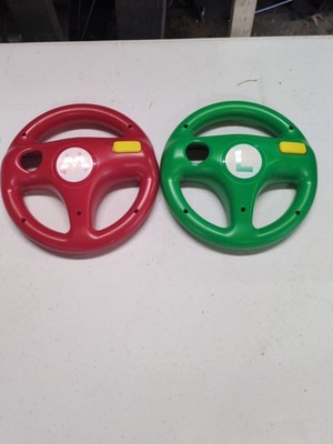 Mario Kart Nintendo Wii Steering Wheel Super Mario & Luigi Original Set Hori