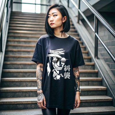 Anime Ultimate Vampire Anime Lovers Hellsing Alucard Face  Black T Shirt