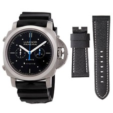 Panerai Luminor 1950 Rattrapante 8 Days Automatic Black Dial Men's Watch