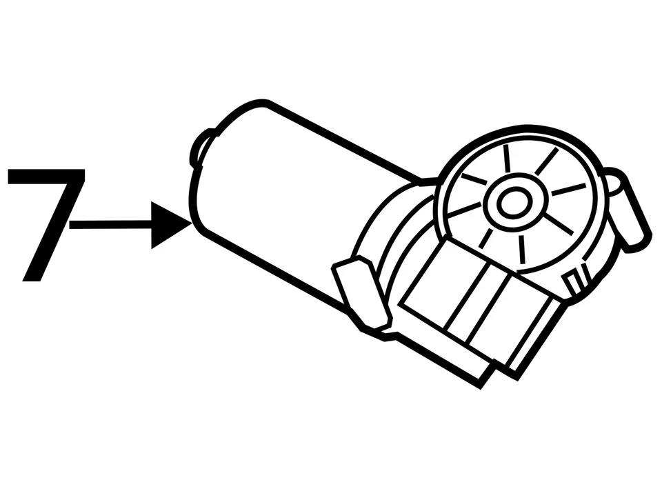 2011-2016 Kia Optima Front Windshield Wiper Motor MCW5K - Image 3 of 3