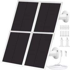 4 Pack Solar Panel for Ring Security Camera, Premium 5V USB Solar Panel Charg...