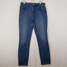 Outerknown Sea Jeans Women's 30 The Strand High Rise Skinny Medium Wash Denim