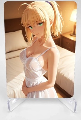 Saber Anime Art Print - Card/4x6/5x7 Waifu Collectible FAT-SAB-084