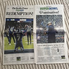 The Seattle Times Newspaper - Seahawks Super Bowl Redemption 2/9/2026 - NEW