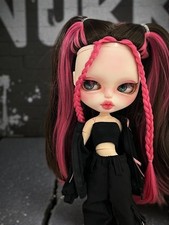 Custom ICY Doll No.225 Neon Pink Mesh Hair Sleeping Eye