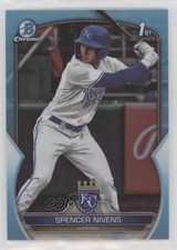 2023 Bowman Draft Chrome Sky Blue Refractor Spencer Nivens #BDC-93 6fs