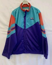 Vtg Diadora Track Jacket Multicolor Purple Teal Red 90s Retro Men  s Sz L/ XL 89