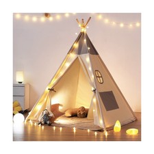 besrey Teepee Tent for Kids with Light  Mat, Toddler Tents Indoor Play Tent ...