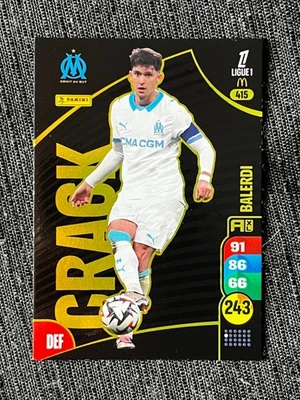CARD CARTE PANINI ADRENALYN XL 2025/26 CRACK BALERDI MARSEILLE # 415 RARE