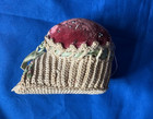 Antique Victorian Pin Cushion Pink Velvet Shoe Slipper Tatted Crochet Embroidery — photo 7