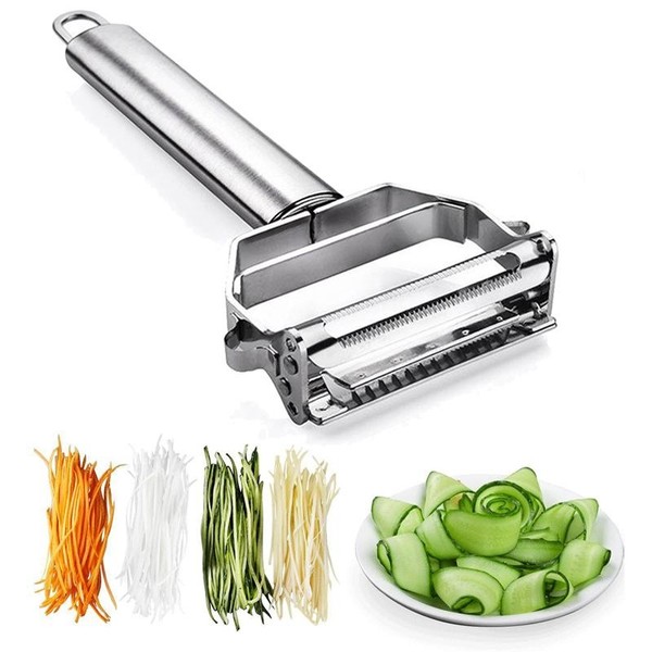 Pelador de verduras de acero inoxidable rallador de patatas zanahoria herramienta de cocina