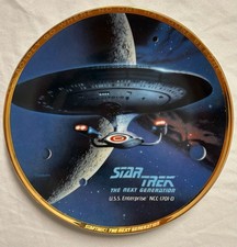 Star Trek The Next Generation U.S.S. Enterprise Collector Plate Todd Treadway En