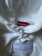 Supreme Bogo Box Logo Hoodie Sweatshirt White fw2023 Medium