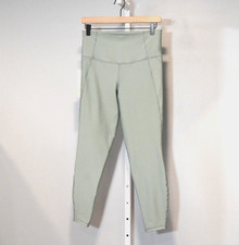 NWT All In Motion Size M Sage Leggings High-Rise 7/8 Length Pockets UPF 50