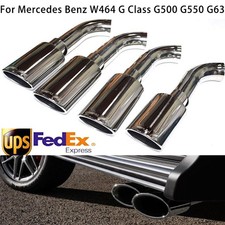 For Mercedes Benz W464 G Class G500 G550 G63 Car Double Exhaust Pipe Muffler Tip