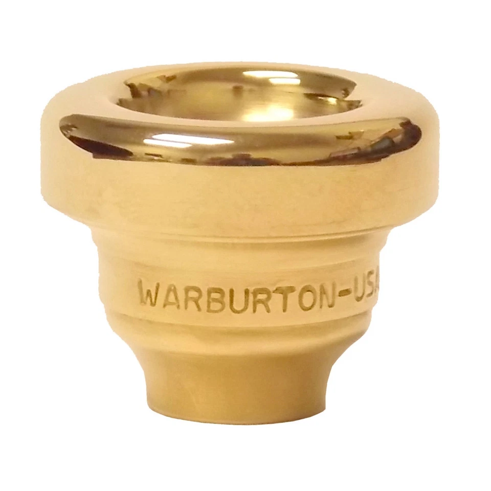 Warburton Size 3 Series Trumpet and Cornet Mouthpiece Top in Gold 3D Gold - Image 2 of 2