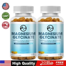 2x 500mg Magnesium Glycinate With Zinc,D3 Improved Sleep, Stress ,Anxiety Relief