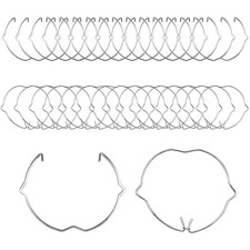 NAYAGOGO 30 Pcs/2 Types Retaining Spring Rings Clasp Clips GU10 MR16 Retaining