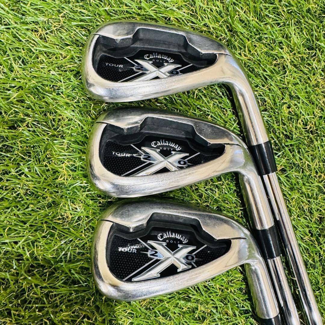 Callaway] X-20 TOUR Iron Set 7pcs 4.5.6.7.8.9.P Dynamic Gold S200