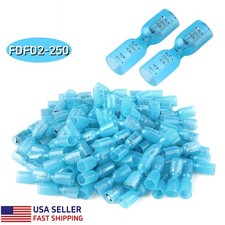 50-250pcs 16-14AWG Heat Shrink Wire Connectors Crimp Female Spade Terminals US