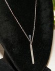 Sterling Silver 925 BURNED BURNT MATCHSTICK PENDANT NECKLACE Cast Match — photo 2