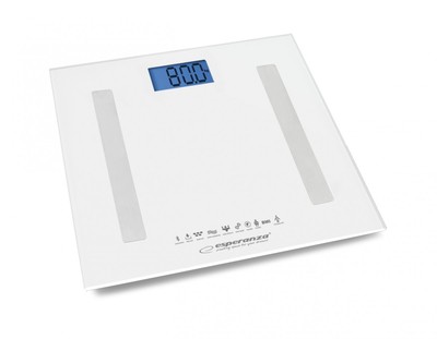 5901299954089 BATHROOM SCALE 8IN1 WITH BLUETOOTH B.FIT WHITE Esperanza