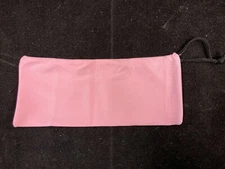 PINK SATIN DRAWSTRING GIFT POUCHES 6" X 2 1/2", LOT OF 25