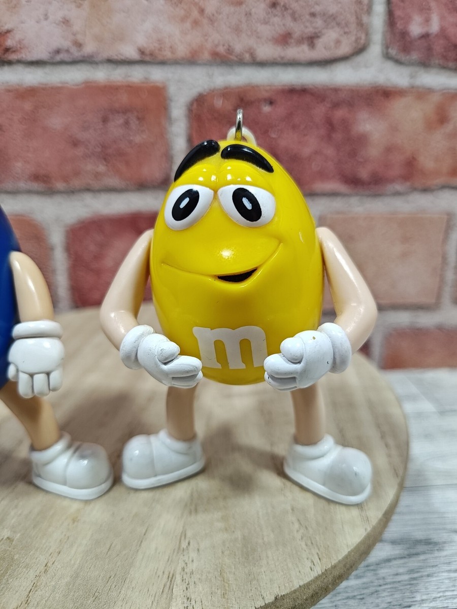 2003 M&M's Motor Mates Blue And Yellow M&M Set of 2 Vintage