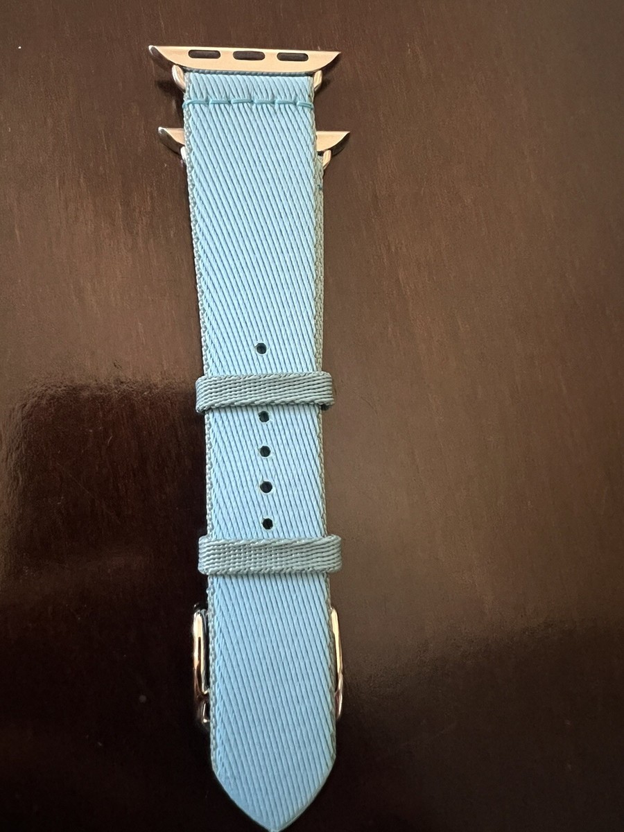 Apple Watch Hermès - 41mm Bleu Céleste/Bleu Jean Twill Jump Apple Watch Hermès - 41mm Bleu Céleste/Bleu Jean Twill Jump